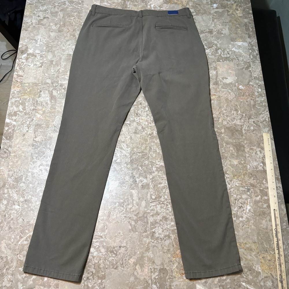 Mugsy Pants Mens 38x34 Green Olives Chino Soft Cotton Blend Office Casual - Picture 6 of 10